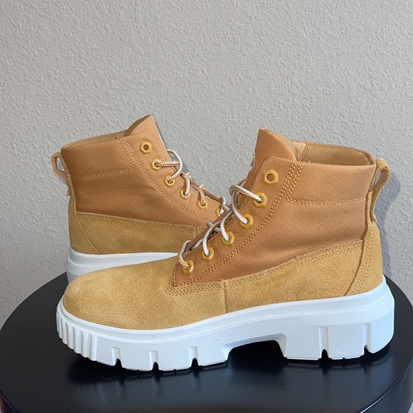 Timberland Greyfield Lug Boots in Wheat - Picture 4 of 11